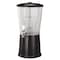 Service Ideas Beverage Dispenser, Round, 3 Gallon with Infuser Tube, Stainless Steel, Black Onyx CBDRT3BXSS - alternate 1